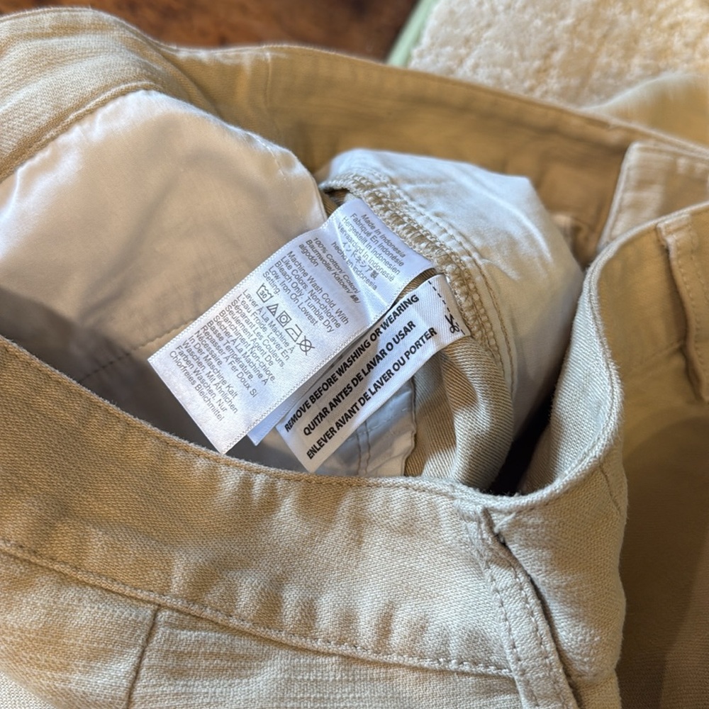 J.Crew Women’s Cream Cargo Pants Size 6 - Picture 9 of 9